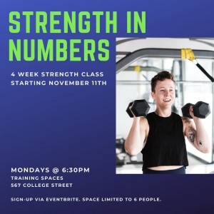 6:30 pm: Strength in Numbers @ TrainingSpaces